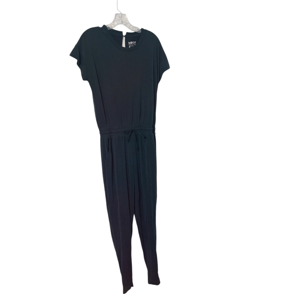 Marc New York Performance Black Stretch Jumpsuit Size S Athleisure‎ Active EUC